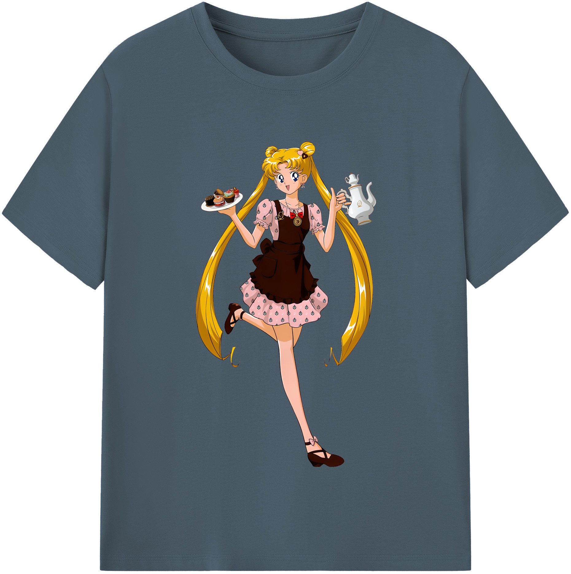 （画像用） 美少女戦士セーラームーン 愛野 美奈子 あいの みなこ Sailor Moon Aino Minako 綿100％半袖Tシャツ（フロントプリント）